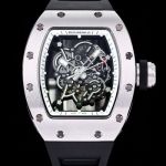 RICHARD MILLE Factory Richard Mille RM055 Silver stainless steel case Diameter 50mm watch